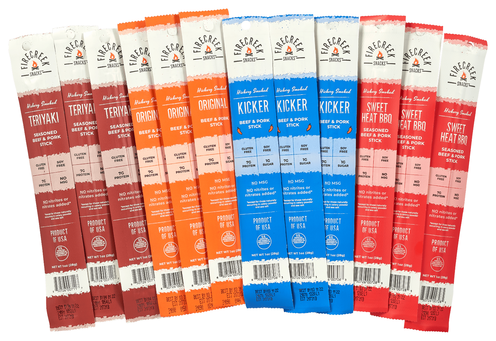 12 - Piece Sampler Pack - FireCreek Snacks