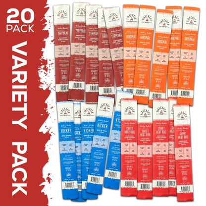20 - Piece Meat Stick Variety Pack - FireCreek Snacks