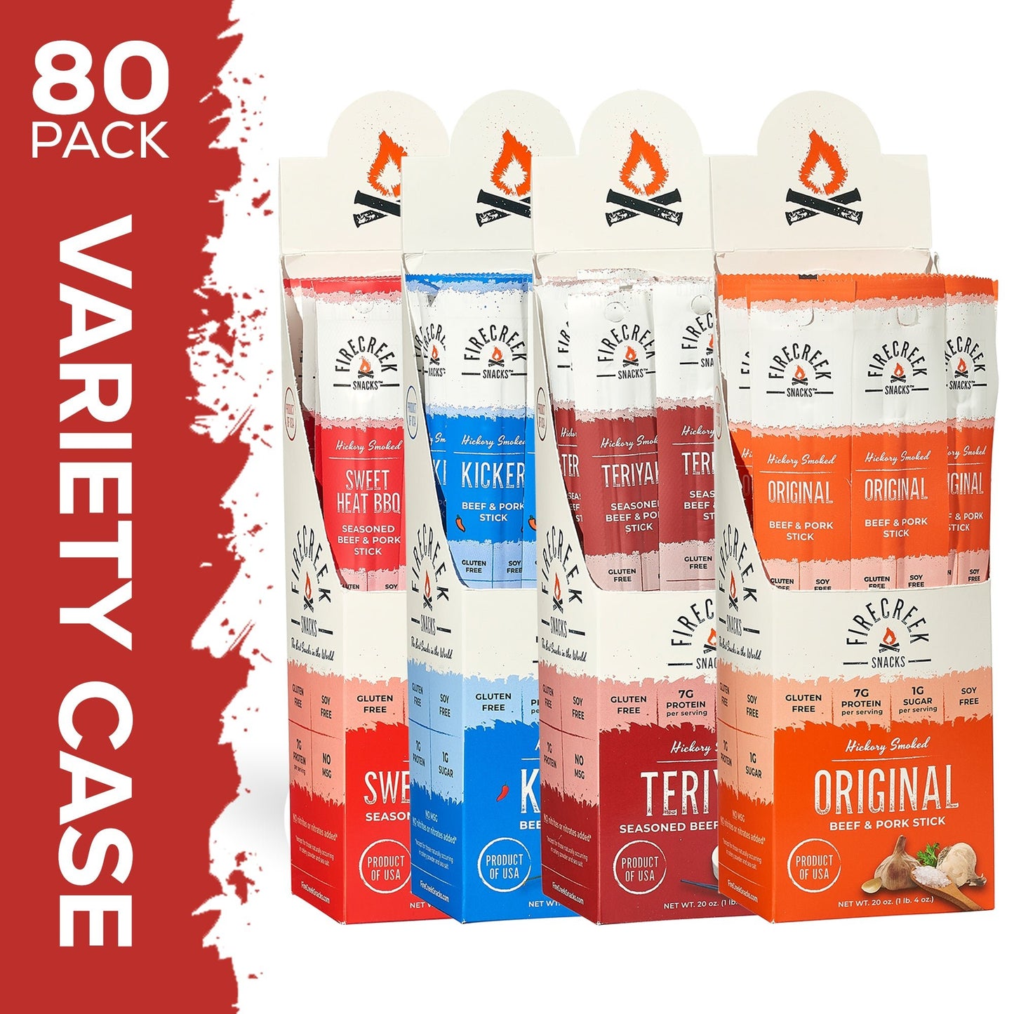 80 - Piece SUPER Variety Pack - FireCreek Snacks