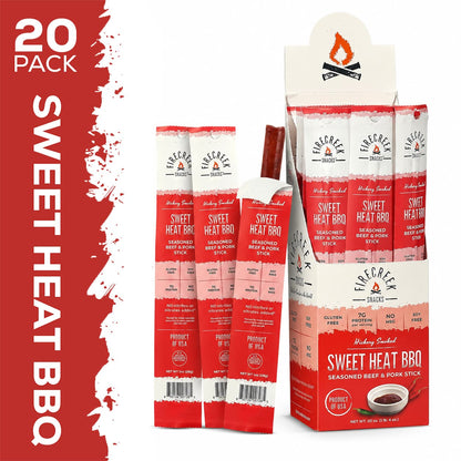 Sweet Heat BBQ Meat Sticks - FireCreek Snacks