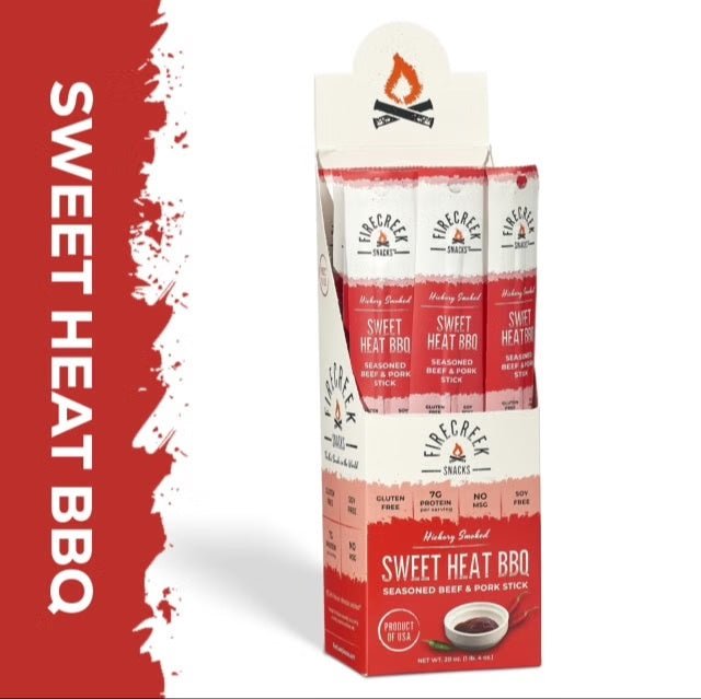 Sweet Heat BBQ Meat Sticks - FireCreek Snacks