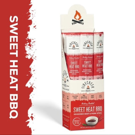 Sweet Heat BBQ Meat Sticks - FireCreek Snacks