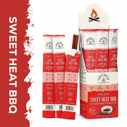 Sweet Heat BBQ Meat Sticks - FireCreek Snacks