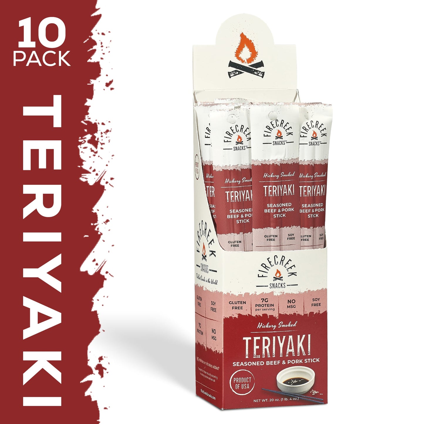 Teriyaki Meat Sticks - FireCreek Snacks