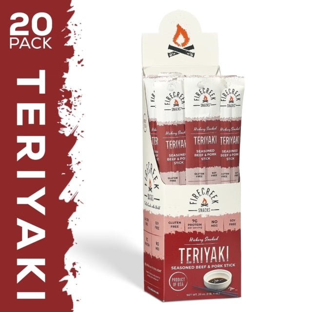 Teriyaki Meat Sticks - FireCreek Snacks