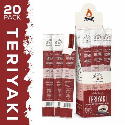 Teriyaki Meat Sticks - FireCreek Snacks