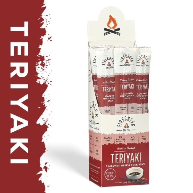 Teriyaki Meat Sticks - FireCreek Snacks