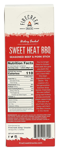 Sweet Heat BBQ Stix - FireCreek Snacks