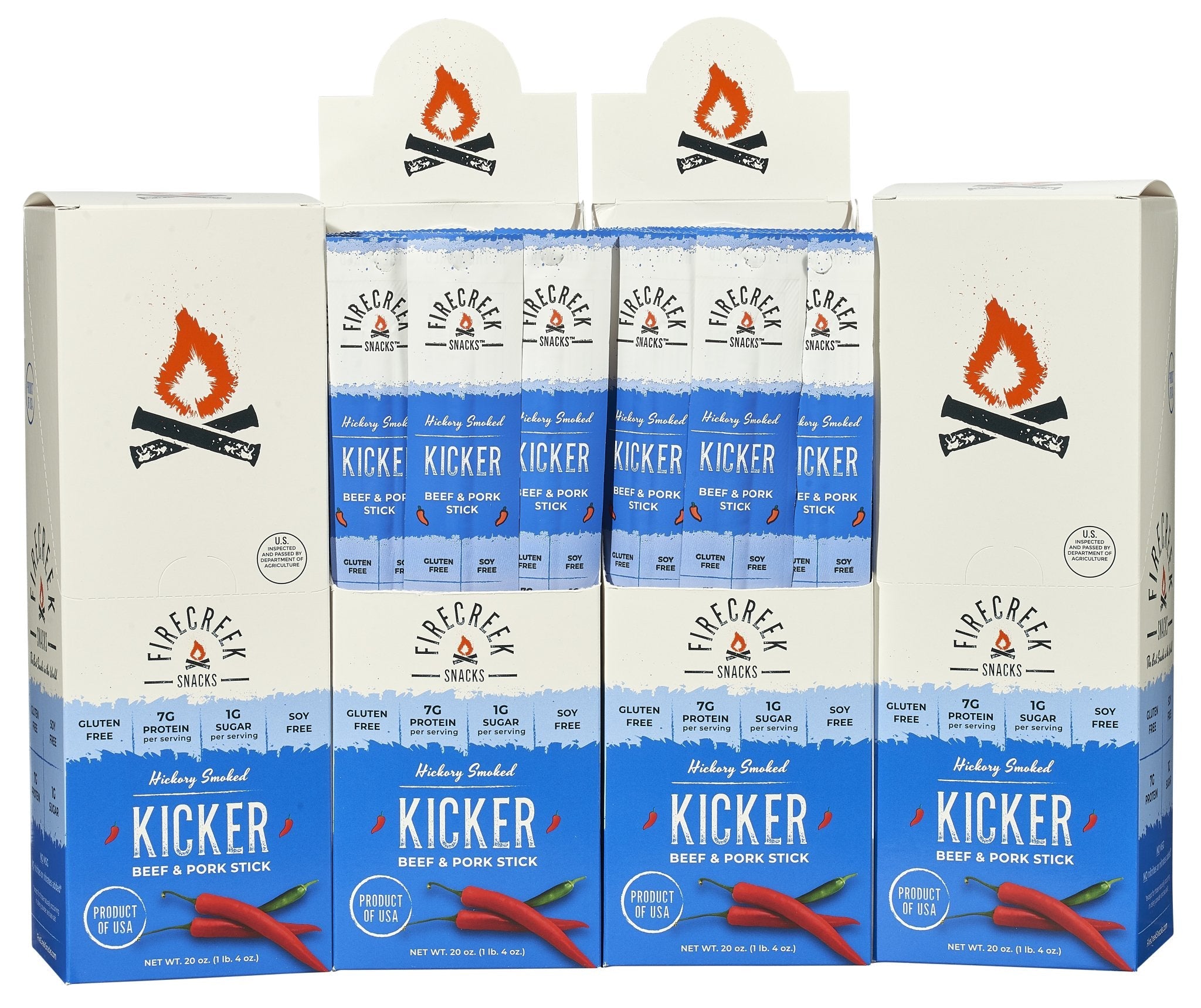 WHOLESALE - Kicker Stix (Case of 80) - FireCreek Snacks